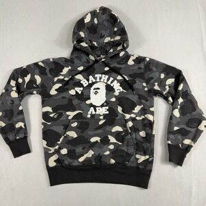 A Bathing Ape Hoodie Camo College Logo‎ Japanese Streetwear Mens Medium